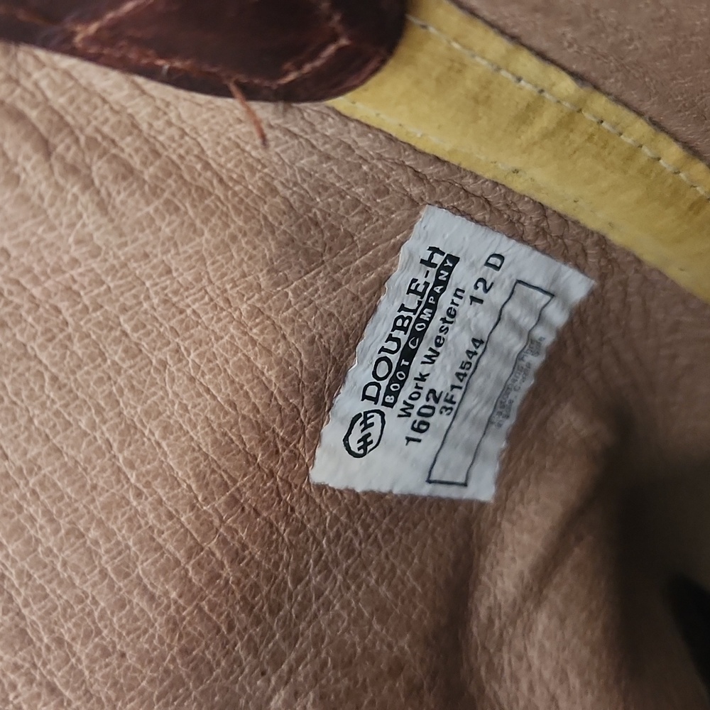 Double H 150 Plus Abrasion Work Western Boots Size 12 - Picture 10 of 11